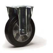 Roulette fixe diamètre 250 mm caoutchouc EASYROLL® NOIR roulement à billes - 450 Kg