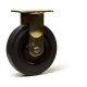 Roulette fixe diamètre 200 mm caoutchouc EASYROLL® NOIR MAX - 850 Kg
