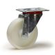 Roulette pivotante , diamètre 250 fixation à platine, polyamide, charge 400 Kg