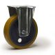 Roulette fixe, roue diamètre 100 fixation à platine ,polyuréthane , charge 350 Kg