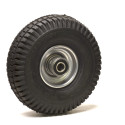 Roue  gonflable diamètre 260 x 85 (3.00-4) alésage 25 mm corps tôle roulement à billes