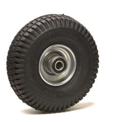 Roue  gonflable diamètre 260 x 85 (3.00-4) alésage 25 mm corps tôle roulement à billes