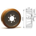 Roue motrice 343 x 140 - 7 trous ( Jungheinrich 50262633 )