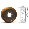 Roue motrice 343 x 140 - 7 trous ( Jungheinrich 63145890 )