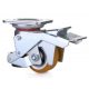 Roulette pivotante avec patin d'immobilisation intégrée diamètre 75 - 350 Kg