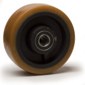 Roue VULKOLLAN® jante fonte 180 x 65 alésage 25 longueur de moyeu 75 mm