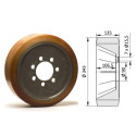 Roue motrice 343 x 135 - 7 trous VULKOLLAN® ( Fenwick 0029903814 )