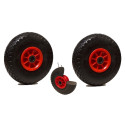 LOT de 2x  roue increvable diable 260 x 85  (3.00-4) alésage 25 mm roulement à rouleaux