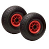 LOT de 2 x roue gonflable diable 260 x 85  (3.00-4) alésage 20 mm roulement à rouleaux