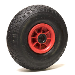Roue gonflable diable 260 x 85  (3.00-4) alésage 25 mm roulement à rouleaux