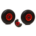 LOT de 2x roue increvable diable 260 x 85  (3.00-4) alésage 20 mm roulement à rouleaux