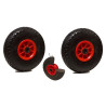 LOT de 2x roue increvable diable 260 x 85  (3.00-4) alésage 20 mm roulement à rouleaux