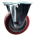 Roulette fixe diamètre 100 mm polyuréthane SOUPLE REDTHANE® ROUGE - 200Kg