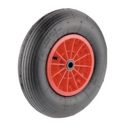 Roue  gonflable diamètre 400 x 100  alésage 20 mm roulement à rouleaux