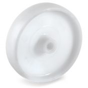 Roue polyamide blanc diamètre 65 x 30 alésage 12 longueur de moyeu 40 mm