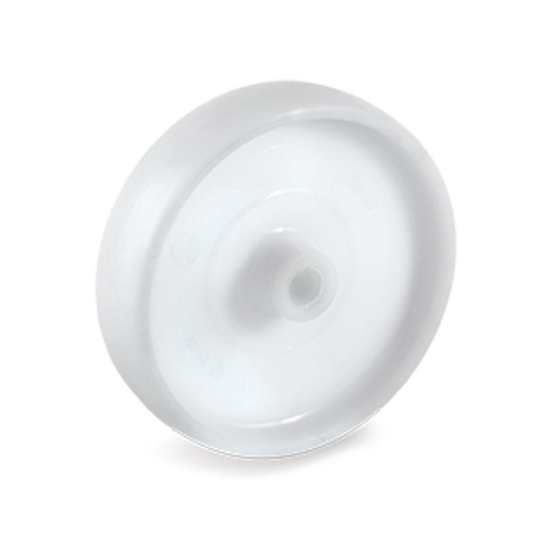 Roue polyamide blanc diamètre 100 x 30 alésage 12 longueur de moyeu 35 mm