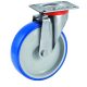 Roulette pivotante diamètre 100 mm roue polyuréthane BLEU-SOFT® - 120 Kg