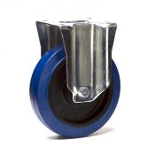 Roulette fixe caoutchouc EASYROLL® BLEU diamètre 200 mm roulement à billes - 350 Kg