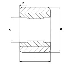 GALET TRANSPALETTE GERBEUR POLYURÉTHANE Ø 82 x 100 Corps acier