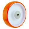 Roue de la Roulette pivotante à frein diamètre 100 mm roue polyuréthane rouge roulement à billes - 200 Kg