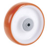 Roue de Roulette INOX fixe diamètre 125 mm roue polyuréthane rouge moyeu à billes - 220 Kg