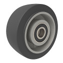 Roue caoutchouc EASYROLL® NOIR MAX, 200 x 75 alésage 25 longueur de moyeu 85 mm roulement à billes