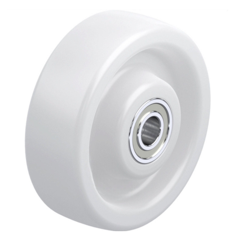 Roue Pour Transpalette 200 X 50 Mm - Aluminium, Trou Central 25 Mm, Revêtement Polyuréthane - Roulement à Billes