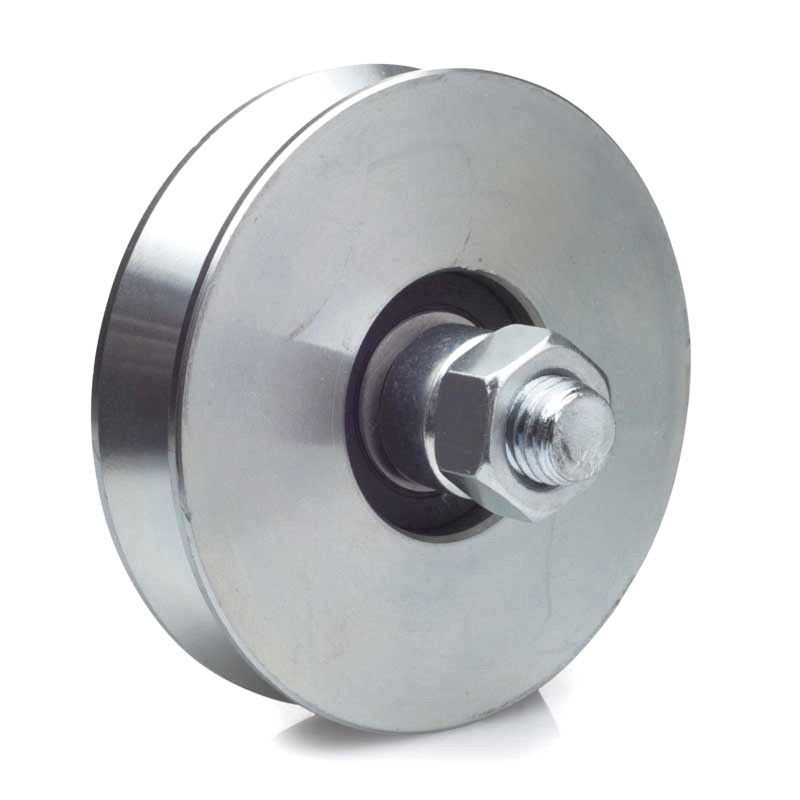 Roue à gorge en V diamètre 60 x 19 pour rail en V - 100 Kg Roue à gorge en V diamètre 60 x 19 pour rail en V - 100 Kg