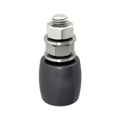 Olive bombé pour Guide haut Ø 40 x 40 hauteur 80 vis de 14 mm
