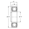 6005-ZV - Roulement à billes 25 x 47 x 14/17 mm