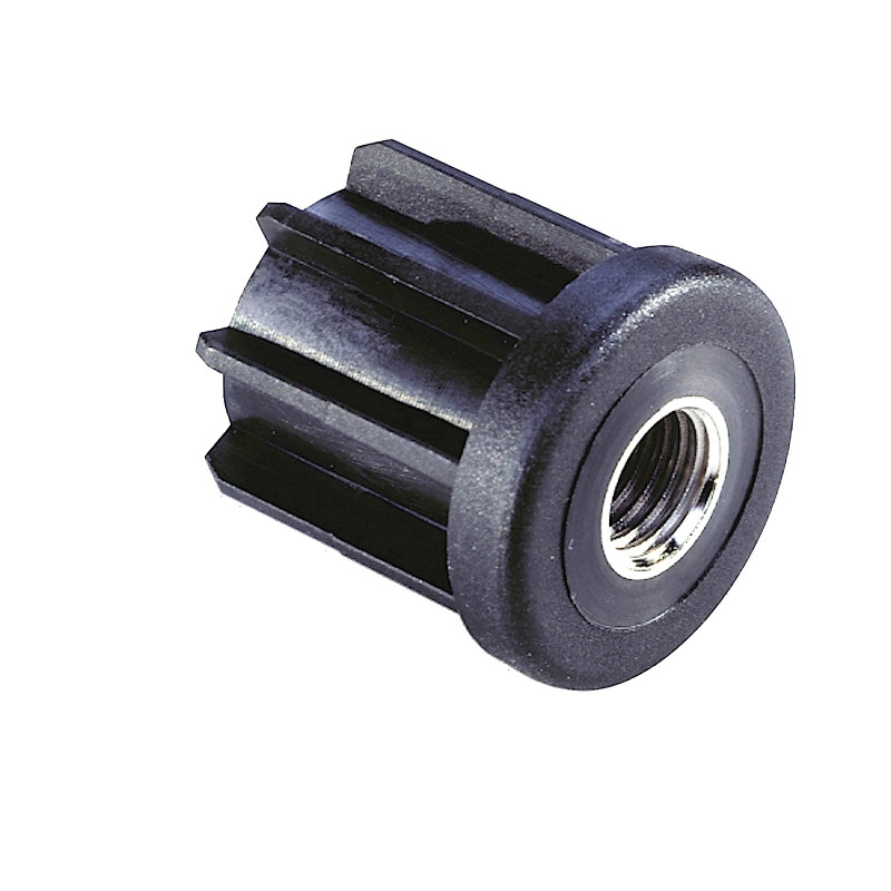 Embout à insert taraudé pour tube rond 38 - M10 Embout à insert taraudé pour tube rond 38 - M10