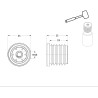 Plan Embout taraudé pour tube rond 25 - M10