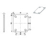 Plan Plaque à souder 100x85 Entre-axe 80x60 épaisseur 5 mm