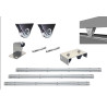 Kit pour portail coulissant de 3 m avec monture extérieur  et  6 m de rail - 400 kg