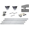 Kit pour portail coulissant de 4 m avec monture extérieur  et  8 m de rail - 400 kg