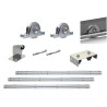 Kit pour portail coulissant de 3 m avec monture encastrée  et  6 m de rail - 400kg