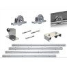 Kit pour portail coulissant de 4 m avec monture encastrée  et  8 m de rail - 400kg