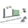 Kit pour portail coulissant de 4 m avec monture encastrée  et  8 m de rail - 400kg