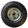 Roue gonflable avec races de Rouille (sinistre) 260 x 85 alésage 16 mm Axe déporté