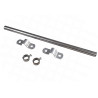 Kit de fixation universelle de roue de brouette pour axe de 20 x 450 mm