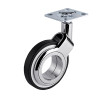 Roulette DESIGN pivotante Ø 60 mm ZAMAK CHROMÉ - NON MANQUANT à platine