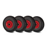 LOT de 4x roue increvable diable 260 x 85  (3.00-4) alésage 20 mm roulement à rouleaux
