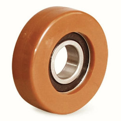 Galet de guidage 60 x 20 alésage 20 longueur de moyeu 14 mm