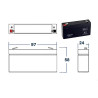 Plan BATTERIE AGM VRLA PLOMB ETANCHE  6V - 1,3Ah GENESIS NP®
