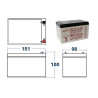 Plan BATTERIE AGM VRLA PLOMB ETANCHE  12V - 12Ah GENESIS NP®