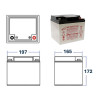 Plan BATTERIE AGM VRLA PLOMB ETANCHE  12V - 38Ah GENESIS NP®