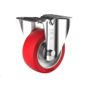 Roulette fixe diamètre 100 mm polyuréthane SOUPLE REDTHANE® ROUGE - 200Kg