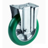 Roulette fixe diamètre 160 mm roue polyuréthane vert ERGO-SOFT® - 500 Kg